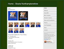 Tablet Screenshot of bowlsnorthamptonshire.co.uk